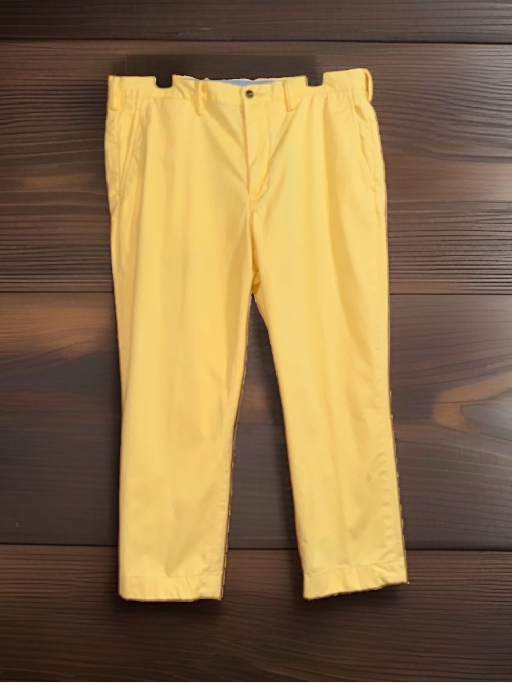 Polo by Ralph Lauren Yellow Men’s Chino Pants-Stretch St. Fit-36”x32”-EC